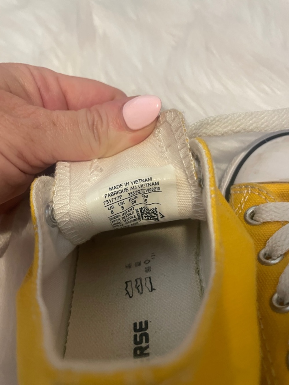Converse All Star Kids Yellow Low-Top Sneakers - Picture 3 of 5